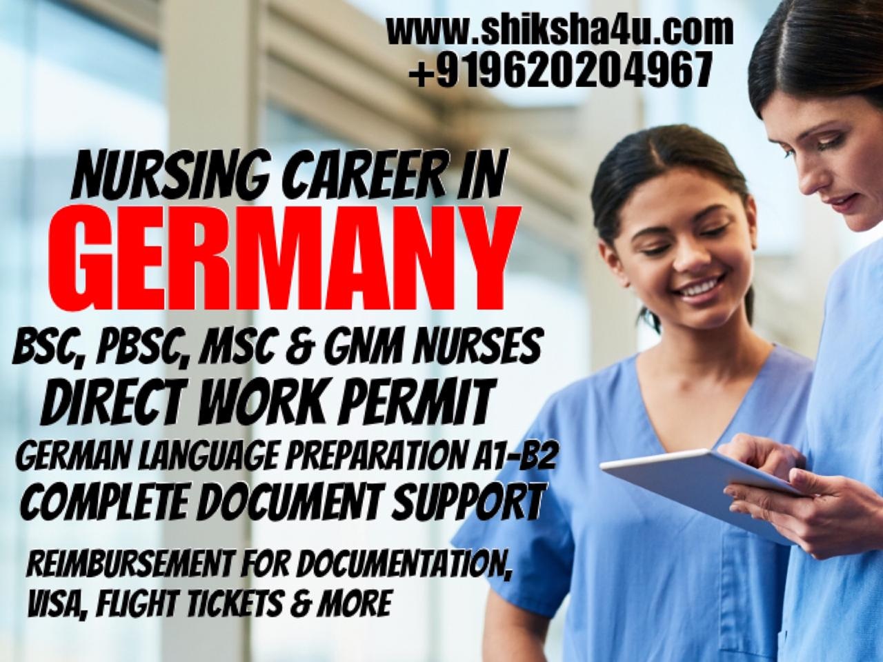 shiksha4u-india-nursing-career-in-germany-bsc-pbsc-msc-amp-gnm-indian-nurses-required-direct-work-permit-german-language-training-provided-salary-2k-euro-https-t-co-cllab9lc2p-shiksha4u