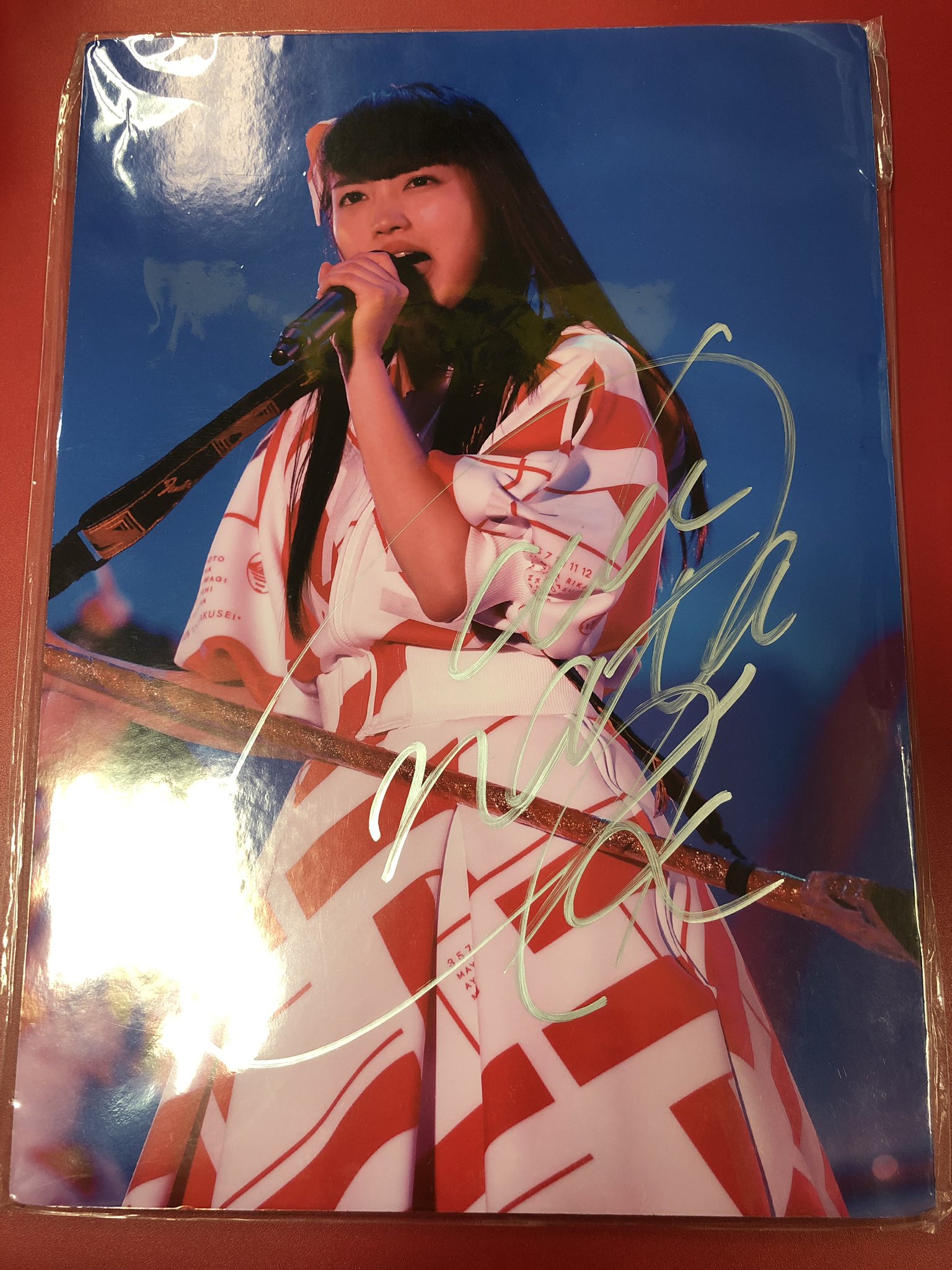 かわいい~!」 私立恵比寿中学 柏木ひなた 直筆サイン入り写真パネル