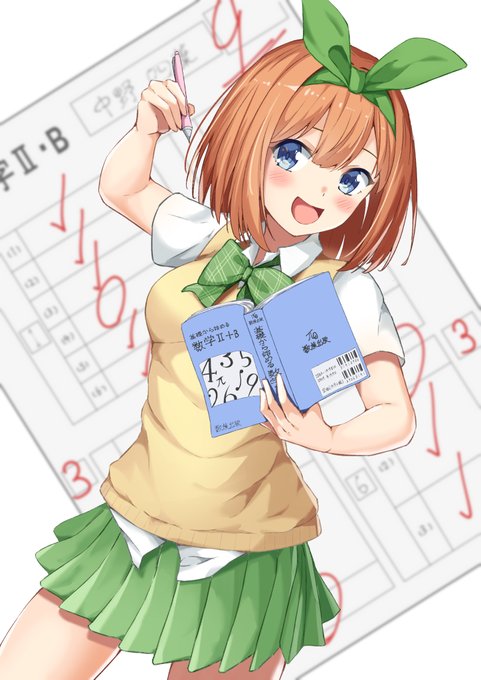 星kamiさんがTwitterに投稿した中野四葉(五等分の花嫁)のイラスト。