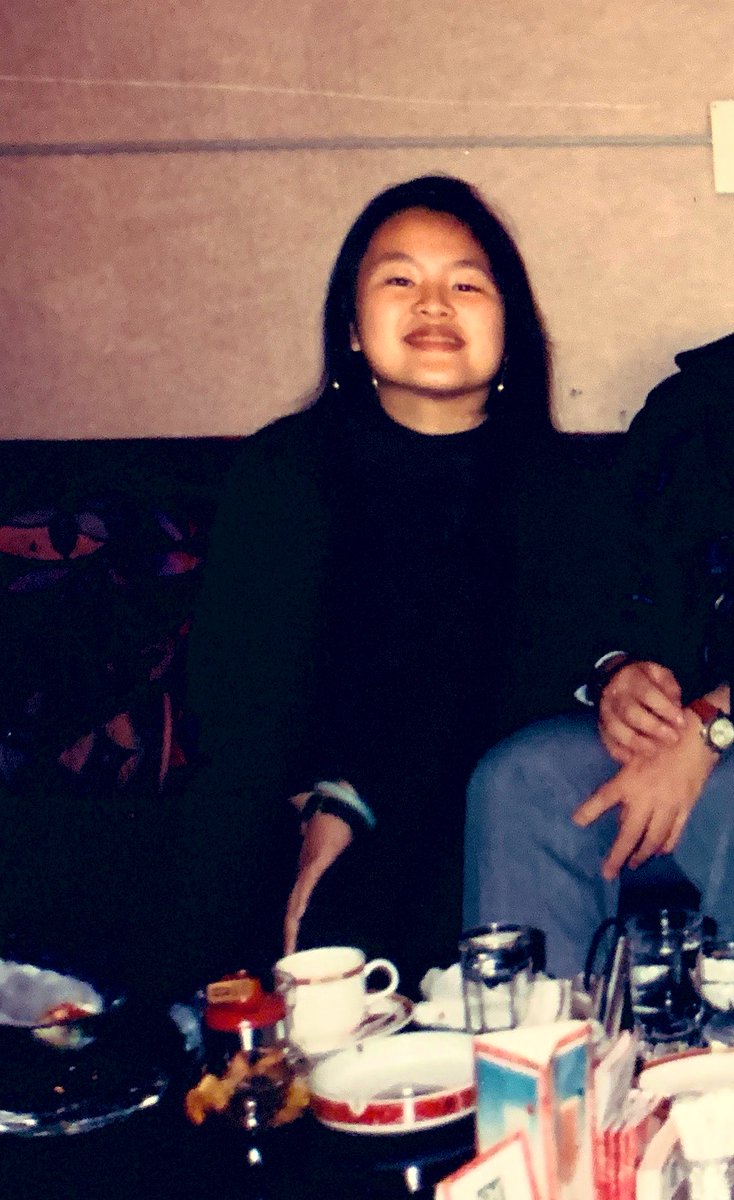 I was lucky to visit Eslite before it opened to the public-my friend worked for its brilliant,visionary founder Wu Ching-yu. No photos remain but one from later in the evening-how young I was!Mr. Wu passed away in 2017, at age 66. A reading chair rests in a corner in his memory.