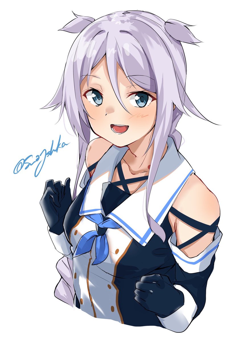 親潮(艦これ) 「#みんな何時間で1枚の絵完成させてんの
落書きは大体1〜2時間 
本気絵は8時間」|鹿谷のイラスト