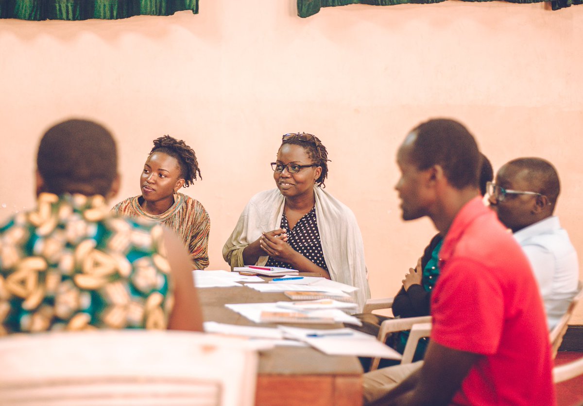 Writivism's tweet photo. An ideal fiction writing masterclass is small, intimate, warm and short. Award winning writer Beatrice Lamwaka facilitated one such during the #Writivism2019 #UnBreakableBonds festival.
πΈ: @jamiempire https://t.co/Y4BAmp4XeI