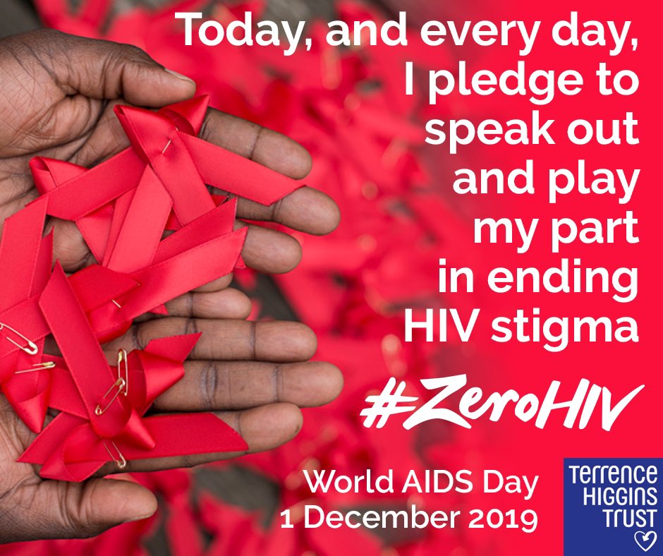 THTorguk's tweet image. On #WorldAIDSDay we're asking everyone to play their part in reaching the goal of #ZeroHIV.

To end new HIV transmissions.

To end HIV stigma.

We've come so far but we can't stop now. RT to pledge your support.