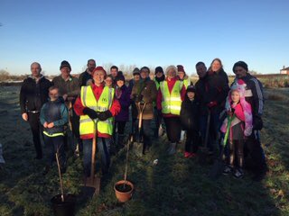 FriendsofWestP1's tweet photo. Fabulous turn out for our tree planting to mark the end of National Tree Planting week. Including Dep Mayor Cllr Gladys Hobson https://t.co/p5xj0r2hWO