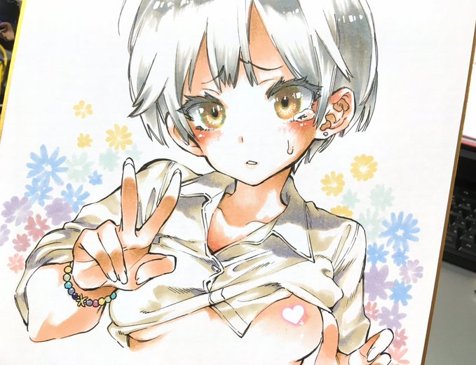 色紙ネタになった子の漫画が読めちゃうよ!(1/2)

『かみづき式07 ～バズるッ★～』Fantia版
https://t.co/6VpHhUQHB3 