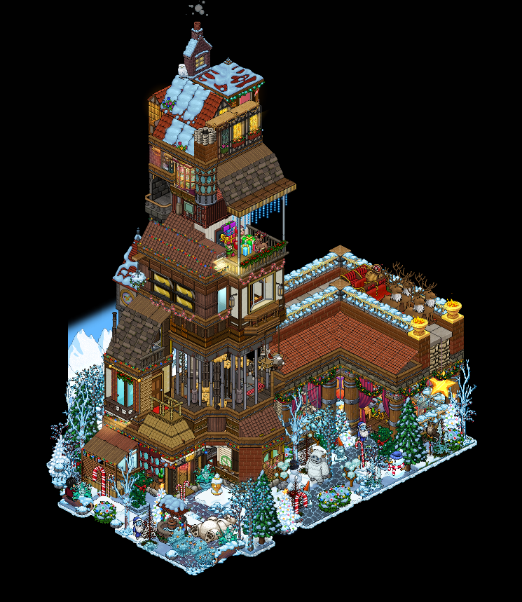 thereupon98's tweet photo. Santa's workshop. Built on @Habactive_com #habbocity @Habbo #habactive @BuildersEs @HabboItalia https://t.co/qEmILGZcvw