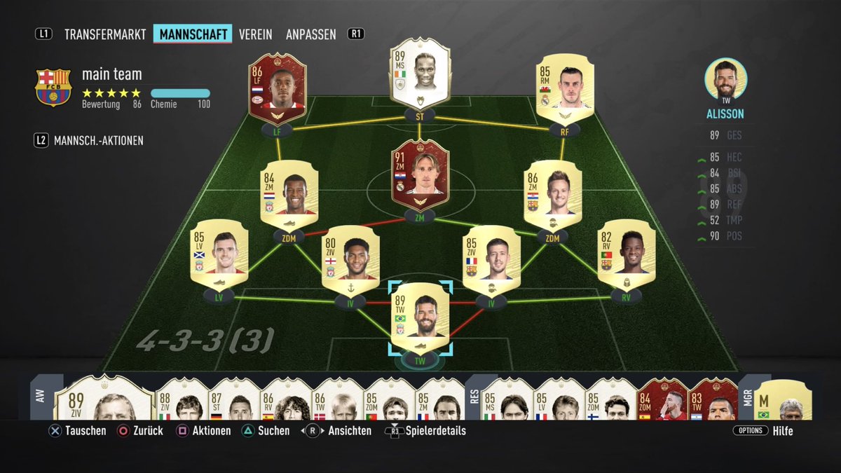 #SheeshTeam Hey yaya, ich habe noch 300k. Alles ist tradeble ausser lenglet, Alisson und drogba. Ich danke schon im voraus für die verbesserung. Grüsse aus der schönen Schwiiiiizzz🇨🇭 #PS4share