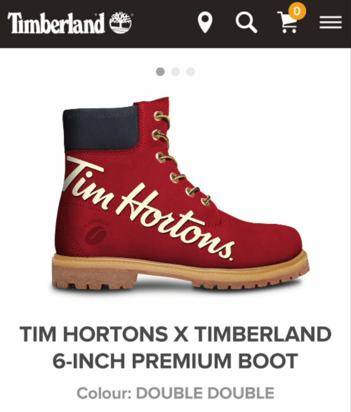 tim hortons x timberlands