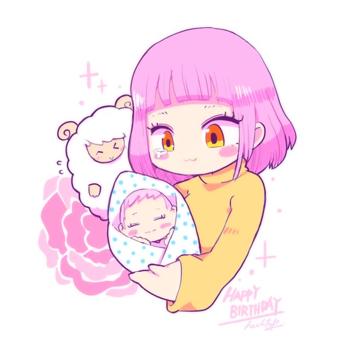 「baby pink hair」 illustration images(Oldest)