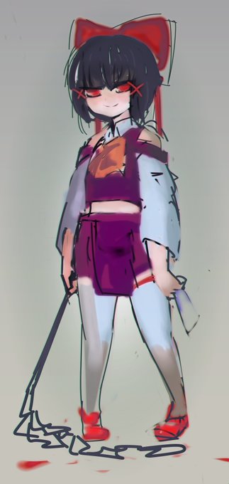 (薄い本の)先代巫女 