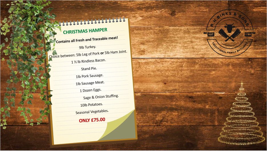 🎄24 Days until Christmas🎄

Have you got your Festive orders in with us yet? Don't miss out on Yorkshires finest meats and poultry hand picked by us, for you!

facebook.com/28386502840951…