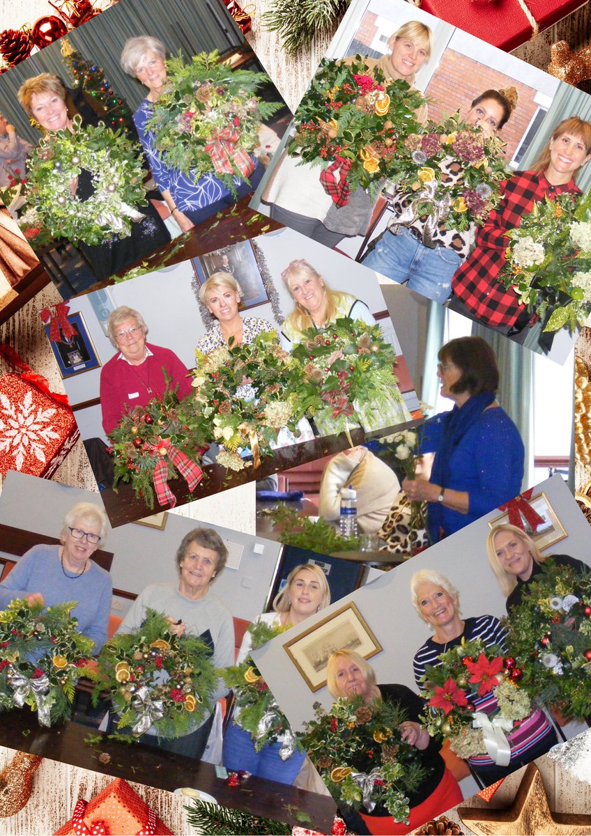 What a super day making Christmas wreaths with Sally Bullock - and a fabulous sum of money raised for TLC Wiltshire.  Well done to all who made the day so special - now on to Salisbury