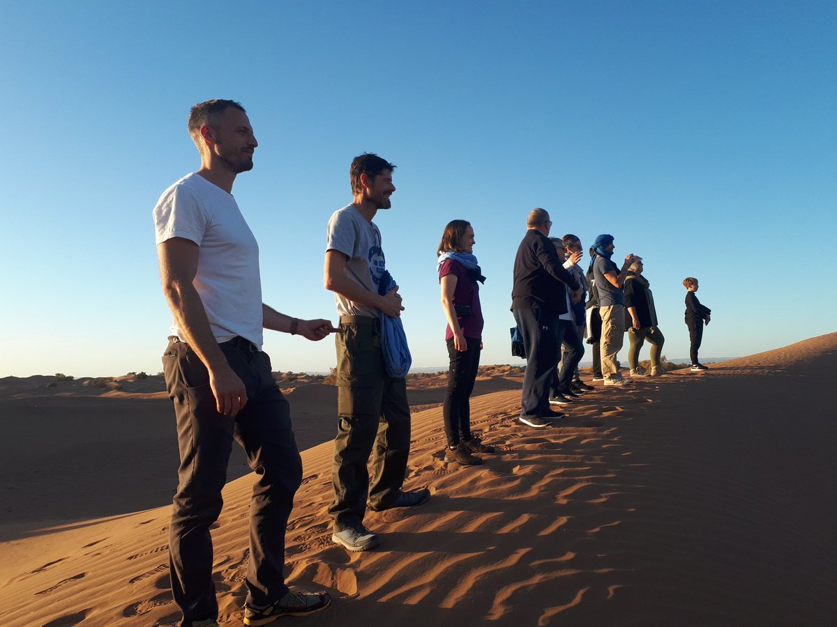 LetsGo2Morocco's tweet photo. @rewildingneil Thanks Neil, having a super team makes all the difference! Another amazing experience for our intrepid adventurers on a Sahara desert survival course. #Morocco #SAHARA #survival #letsgo2morocco https://t.co/Q87zA3DSl7