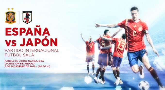 TorrejonDxte's tweet photo. 📣NUEVO SORTEO! 
En colaboracion con la @rfef 

Partido ⚽️ Sala! 🇪🇸 vs 🇯🇵 
📍Pab. Jorge Garbajosa
📆 3- Diciembre
⏱ 20:30  

🎰Para participar 🏃‍♀️🏃‍♂️Síguenos y Retuitea #TorrejonDexte 

🎟 https://t.co/CXCEcreopU https://t.co/bjWnigFefW
