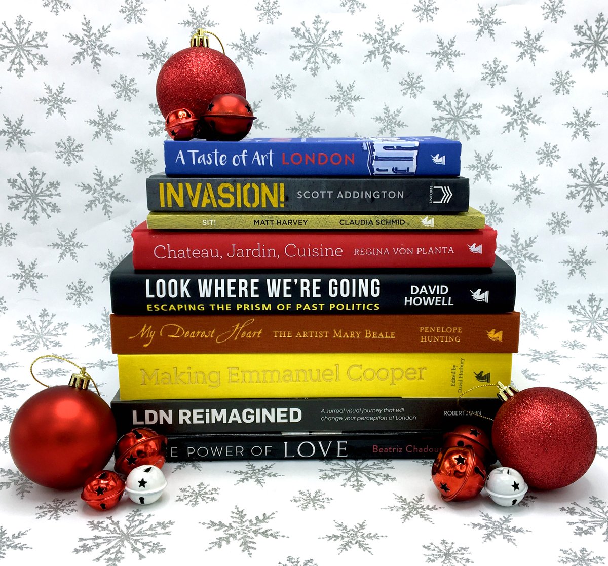 UnicornPubGroup's tweet photo. To kick off our #UnicornAdvent you could #win a brilliant #Christmas gift bundle! Just retweet & follow to enter the #competition, ends Friday #PowerofLove #LDNREiMAGINED #MakingEmmanuelCooper #MyDearestHeart #LookWhereWereGoing #ChateauJardinCuisine #Sit! #Invasion! #ATasteofArt https://t.co/bXtFTNEzza