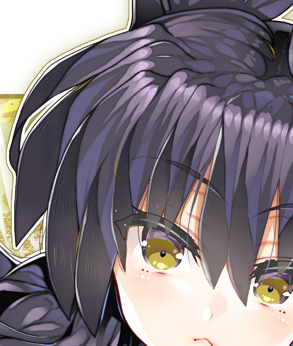 単純に手数の多さとして見てもらえると
時間についてもわかりやすいかもです
①②はどちらも同じ絵師が描いたものですけど
髪の毛の一部を見るだけでも
①のほうが圧倒的に筆致が多い
ということはクオリティの良し悪し以前に
①のほうに時間はかかりますよね 