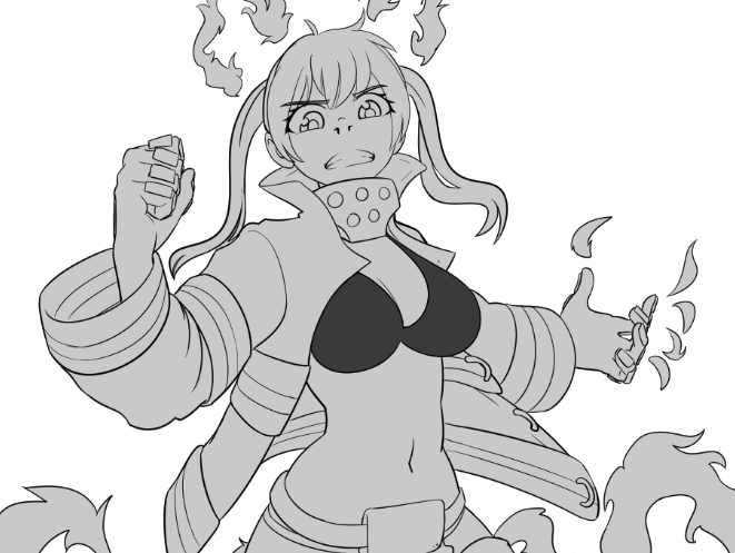 WIP
hmmm, I wonder why is her bra a different color
#fireforce 