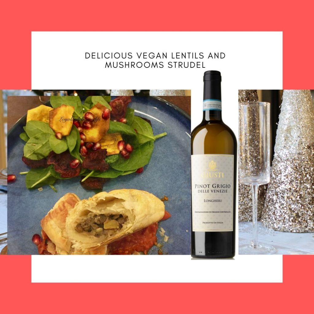 DeliciousLife18's tweet photo. Lentils and mushrooms strudel with baby spinach salad, butternut squash and beetroot chips https://t.co/DP46yBXZB6 https://t.co/SrN94euXXj