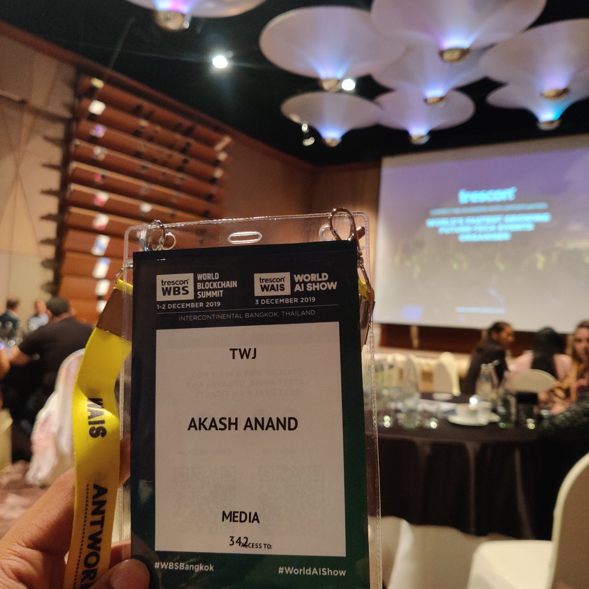 <a href="/TronWeekly/">TWJ News</a> is out here at #WBS Bangkok!

Let's collaborate and make something new. 

#cryptocurrency #blockchain