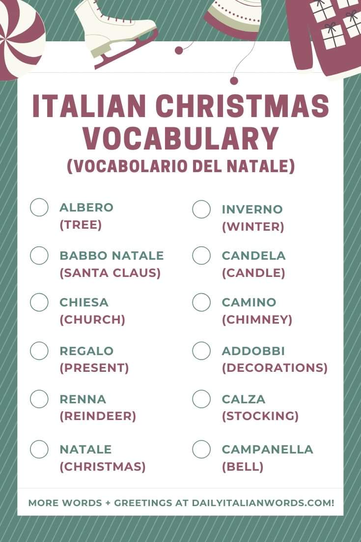 WordsItalian's tweet photo. Vocabolario del Natale: le parole più importanti da imparare!

https://t.co/KgO6Xsl0OV

#italian #italiano #italy #natale #natale2019 #christmasiscoming https://t.co/4CZZPtUCRy