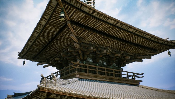 京都アセットに同梱予定の五重塔です 三年坂は法観寺の八坂の塔をモデルにしています 中村 基典 3d背景アーティスト Moto Nakamuraの イラスト