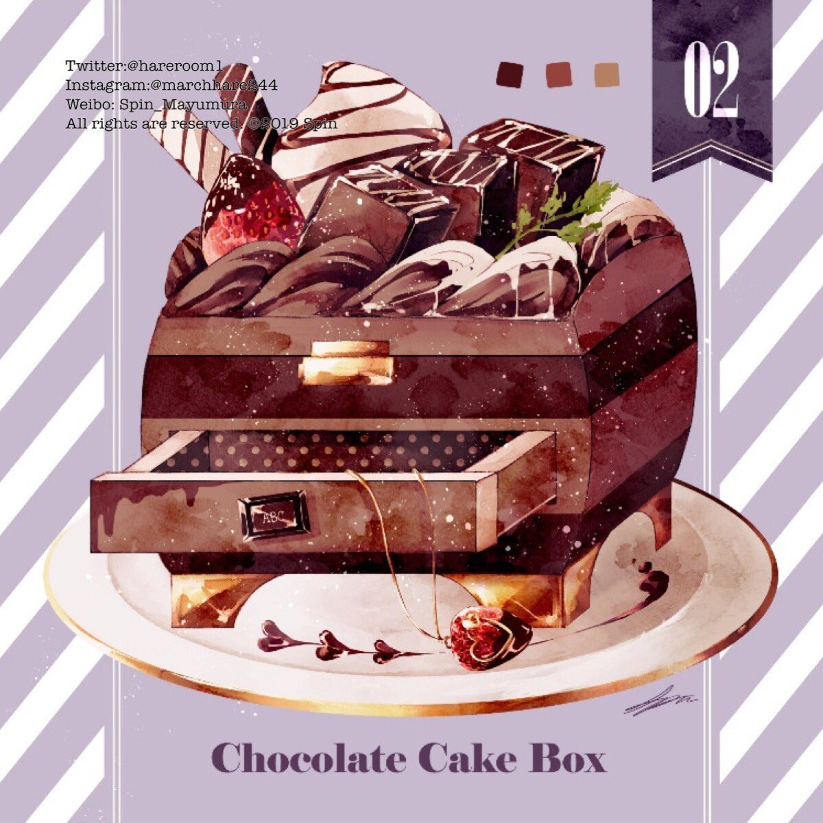 「ケーキ・ジュエリーボックス 」|Spin@3.25~26出版記念展/作品集2巻発売中のイラスト