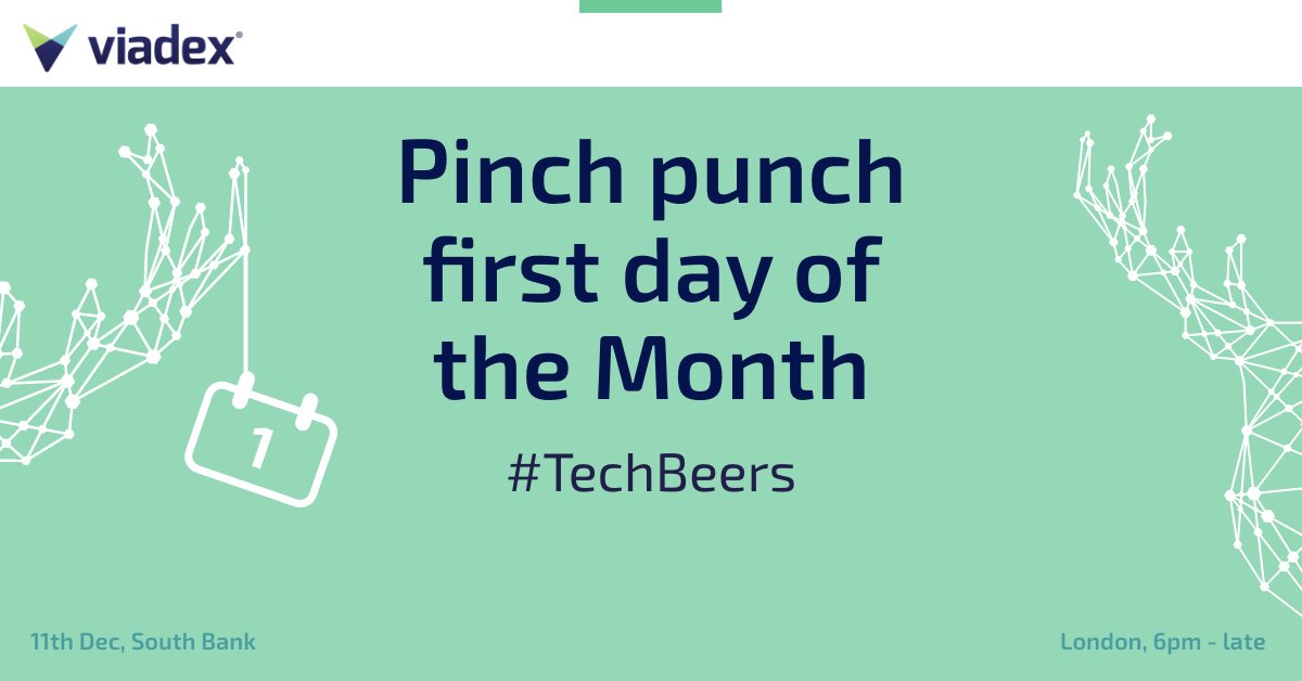 ViadexGlobal's tweet photo. Happy December! Before you open the first door on your advent calendar, why not sign up to Tech Beers? You don't want to miss this! #TechBeers #Reindeers #ViadexGlobal https://t.co/esatKNThaL https://t.co/tYLO3cBGlc