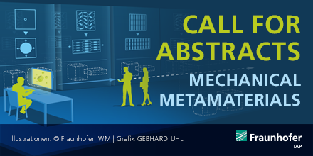 FraunhoferIAP's tweet image. Call for Abstracts | International conference on #ProgrammableMaterials | April 2020 | Berlin 

Submit your contributions on mechanical #metamaterials until Dec 6th: s.fhg.de/x6S

#ProgMatCon2020 #smartmaterials #research