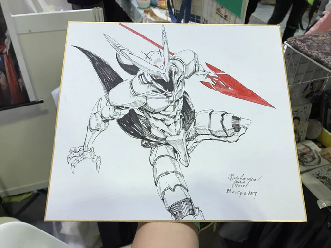 準備完成這次在C3AFA的總最後一張委託!
Now working, the last commission in the convention! #C3AFASG19 