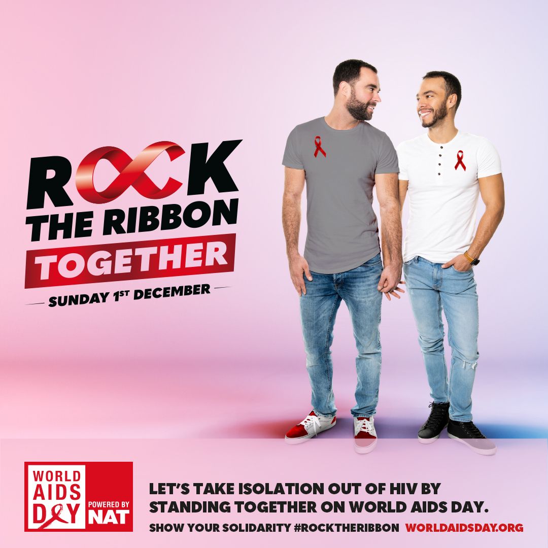 #rocktheribbon together for World AIDS Day ❤️ 
Let's take isolation out of HIV by standing together on World AIDS Day!
#worldaidsday #aids #hiv