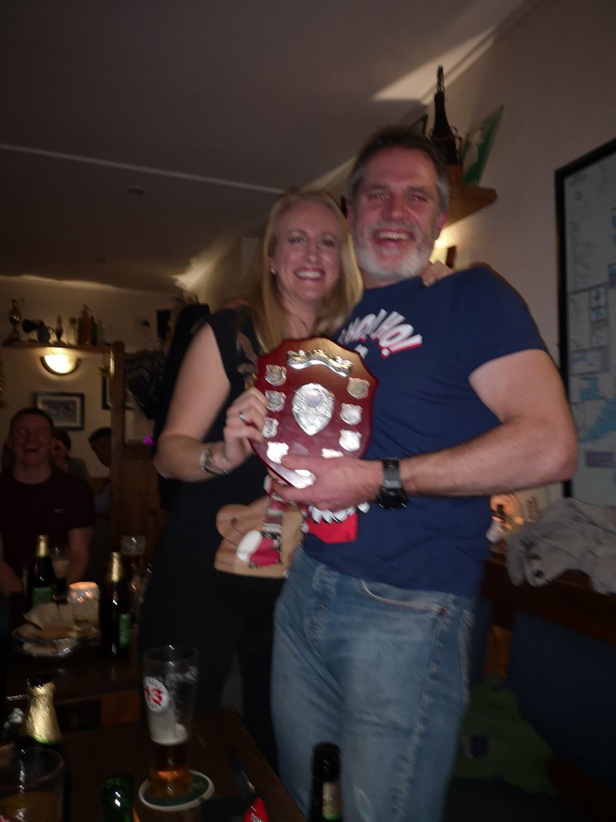 keepercycling's tweet photo. Keeper CC Club man &amp; woman of the year &amp; also the TT winners received their trophies at our Christmas Party. Congrats to Mike Gleeson &amp; Darina Delahunty on winning this year's TT. Congrats to Colin Richardson &amp; Darina Delahunty on receiving Club Man &amp; Club Woman of the year 🏆🏆 https://t.co/dINLbZbaF5