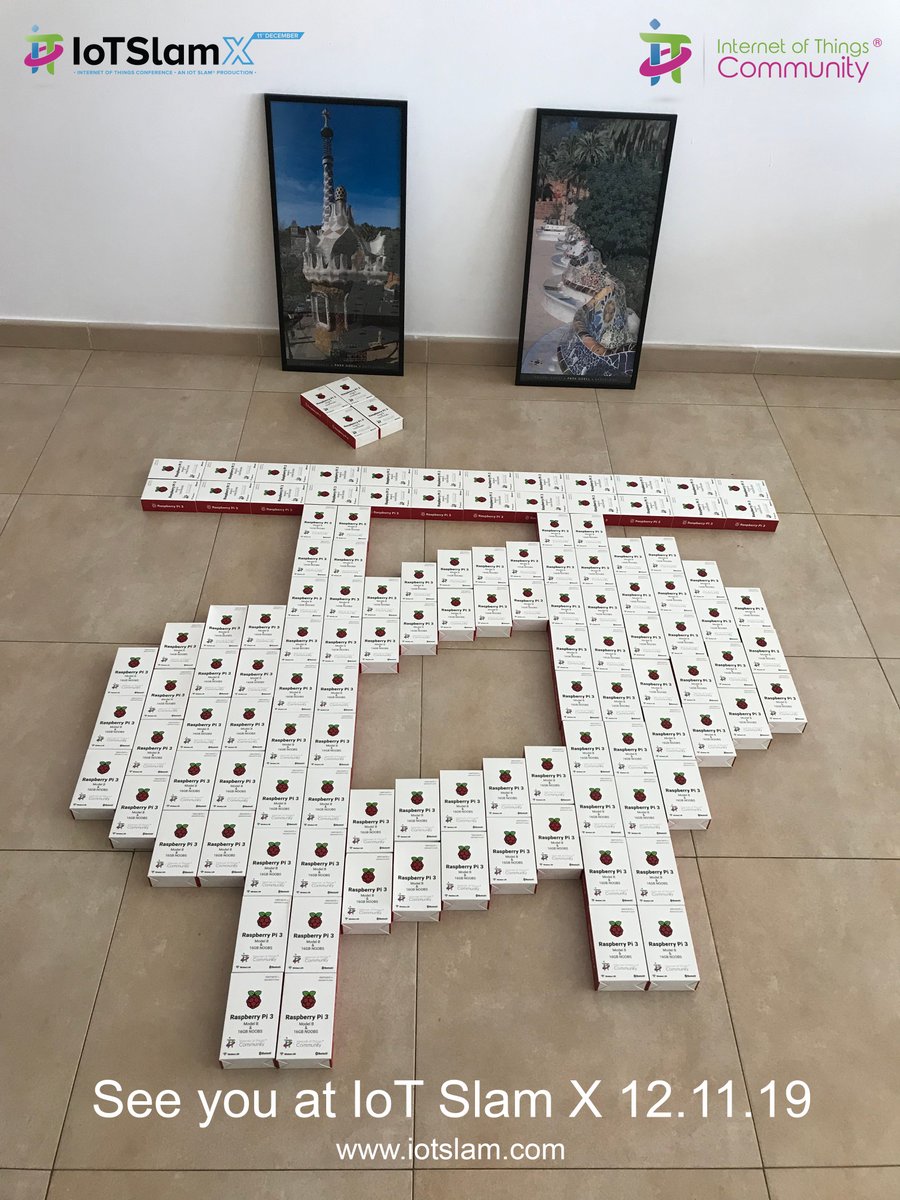 @sandy_carter @GirlsinTech @CFWoman @WomenInVoice @WomenWhoCode Flashback to MWC19 this year and our awesome Raspberry Pi giveaway. Who is clever enough to count how many pi's in this image? Join us at @IoTSlam'X December 11th, Online FREE and you might be lucky enough to win one too! Have a great #reinvent #IoTCommunity! #IoT @IoTChannel