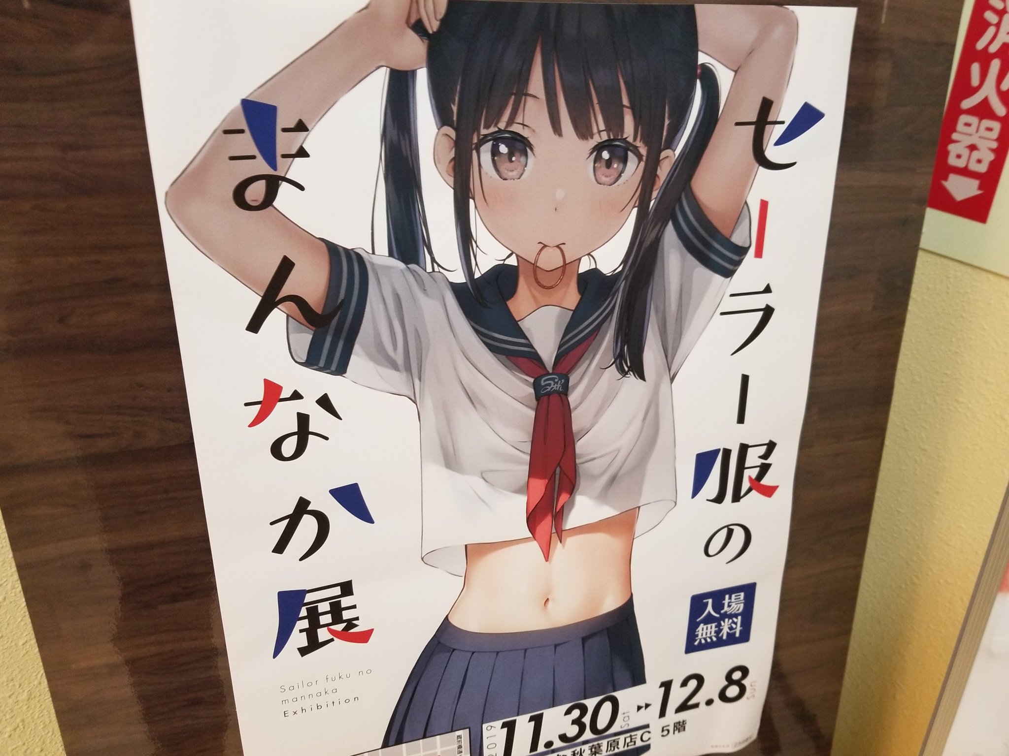 たまねこの森 セーラー服のまんなか展 おへそはともかくキービジュアルのツインテの描き方に感動した 凄いさらっと描いてるのに主張してる デフォルメ度も絶妙で自分好みだった 真似したい T Co P5mooetvz3 Twitter