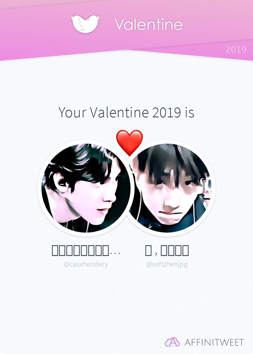 #Affinitweet Valentine
This year you're mine softzhenjpg! ❤️
And you, whom will be yours?
via affinitweet.com/valentine