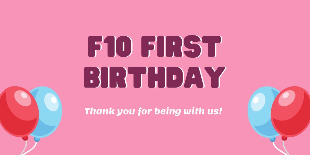 01.12.2019 – It's a very special day for us at F10... we turn one today! It's been an amazing year and we are looking forward for more to come! Thank you F10 family for being with us and for your great support!! 💪💎

#F10 #inspiredbystories #grateful #birthday #womenempowerment