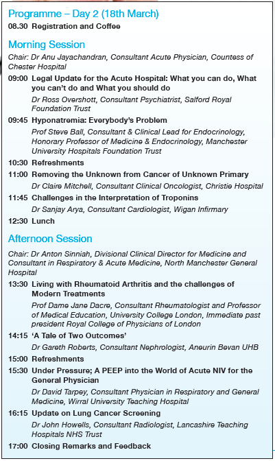Revalidaid's tweet photo. Here is the full programme to tickle your medical taste buds !! #revalidation #manchester #medicine #update #manmedupdate #7MMU https://t.co/VeTo46vVhx