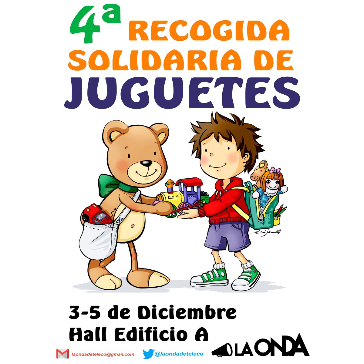 🔊🔊🔊🔊
¡No paramos!
Debido al éxito de años anteriores, volveremos a estar en el Hall del edificio A del 3 al 5 de Diciembre (incluidos) 
¡Colabora con la 4a recogida solidaria! 

Sólo el pueblo salva al pueblo💜