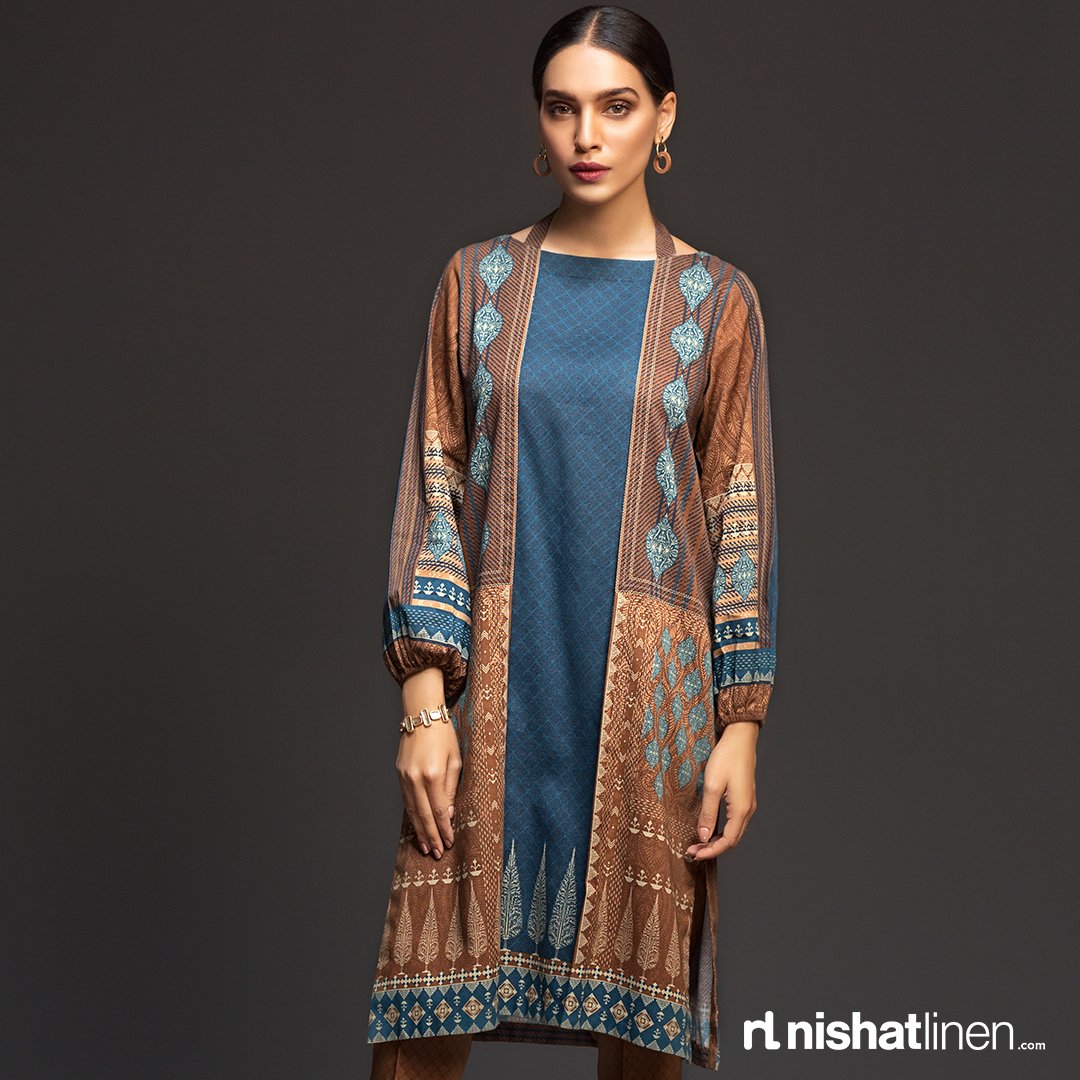 NLnishat1's tweet photo. Get this contemporary brown 2pc cotton karandi dress from latest digital printed unstitched Winter Collection!
To shop: https://t.co/Fs7DjqTkao
#NishatLinen #ForAllOfYou #UnstitchedRange #happyshopping https://t.co/rp4eV7O5fm