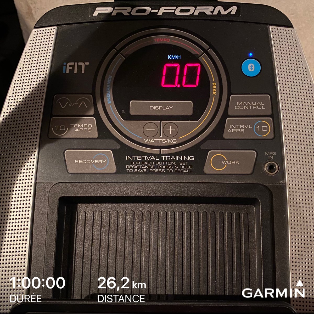 amalicet's tweet photo. Reprise : 60’ sur vélo d’intérieur = 26,2 km. #cyclisme #Garmin #GarminConnect #Proform #225CSX https://t.co/FRsCVnsLNZ