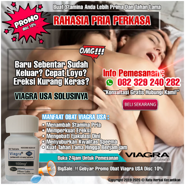 herbal_ratu's tweet photo. Jual Obat Kuat Viagra USA Asli 1000% Original. 📲 WA.082329240282
#viagra #viagrausa #viagraasli #viagraoriginal #jualviagra #obatviagra #obatviagraasli #obatviagrausa #obatkuatviagra #obatkuat #obatkuatpria #obatkuatherbal #obatkuattahanlama #obattahanlama #jualobatkuat #pilbiru https://t.co/SRN4EUaZut