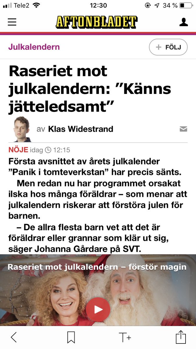 LHastlund's tweet photo. LUKAS RASAR MOT AFTONBLADET!
SÄGER ATT TOMTEN INTE FINNS!
Snälla håll käften! #svenskjournalistik https://t.co/ZKI1FDGRZf