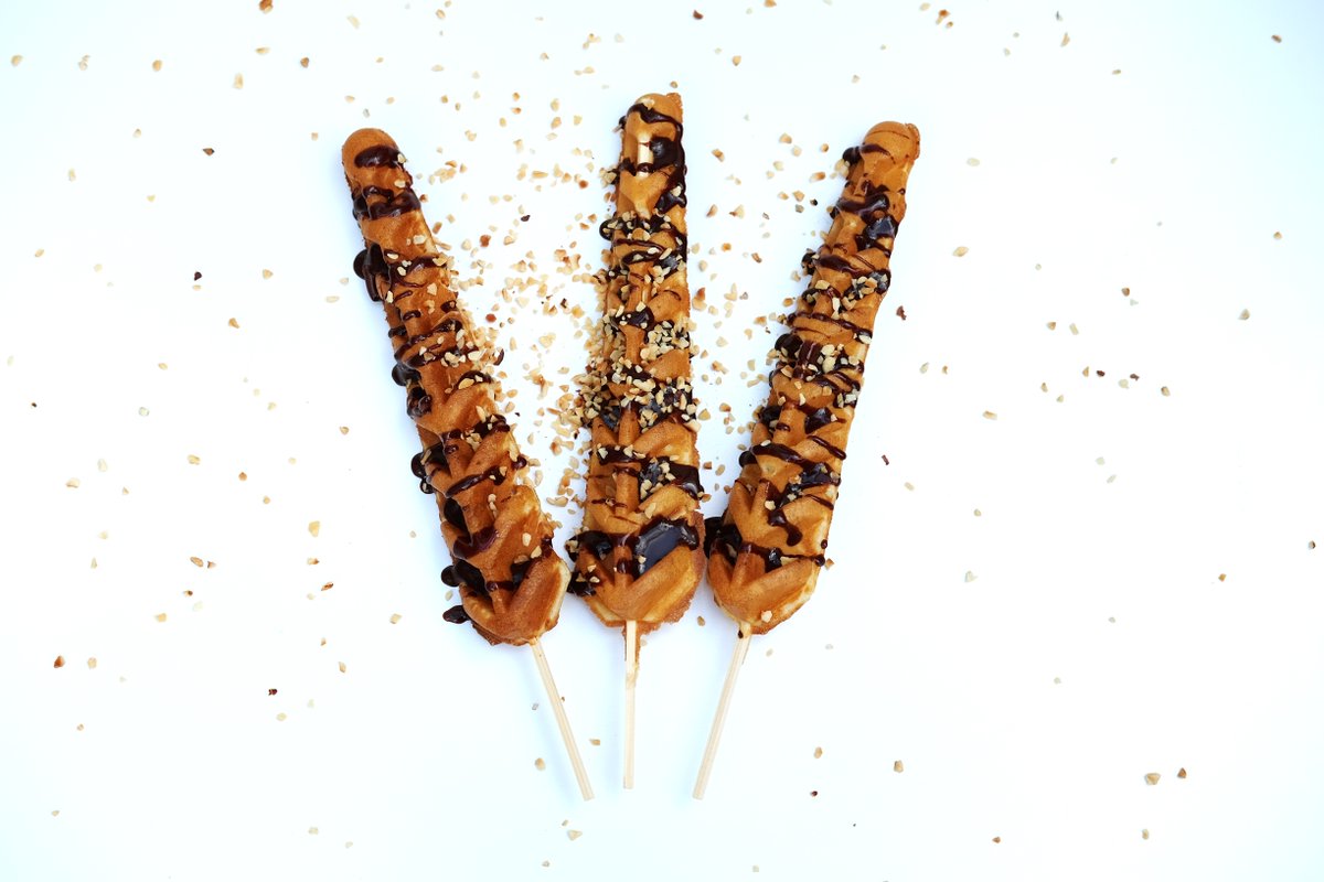 CourageYard's tweet photo. This #1stDecember, celebrate the fact Christmas is coming!
And what better what to do it than by having a delicious fresh and hot waffle pop from #FieldsGelato!
Fields Geleto will at Courage Yard for the next two weekends serving up their waffles with your favourite toppings. https://t.co/CTzqn5GlTp