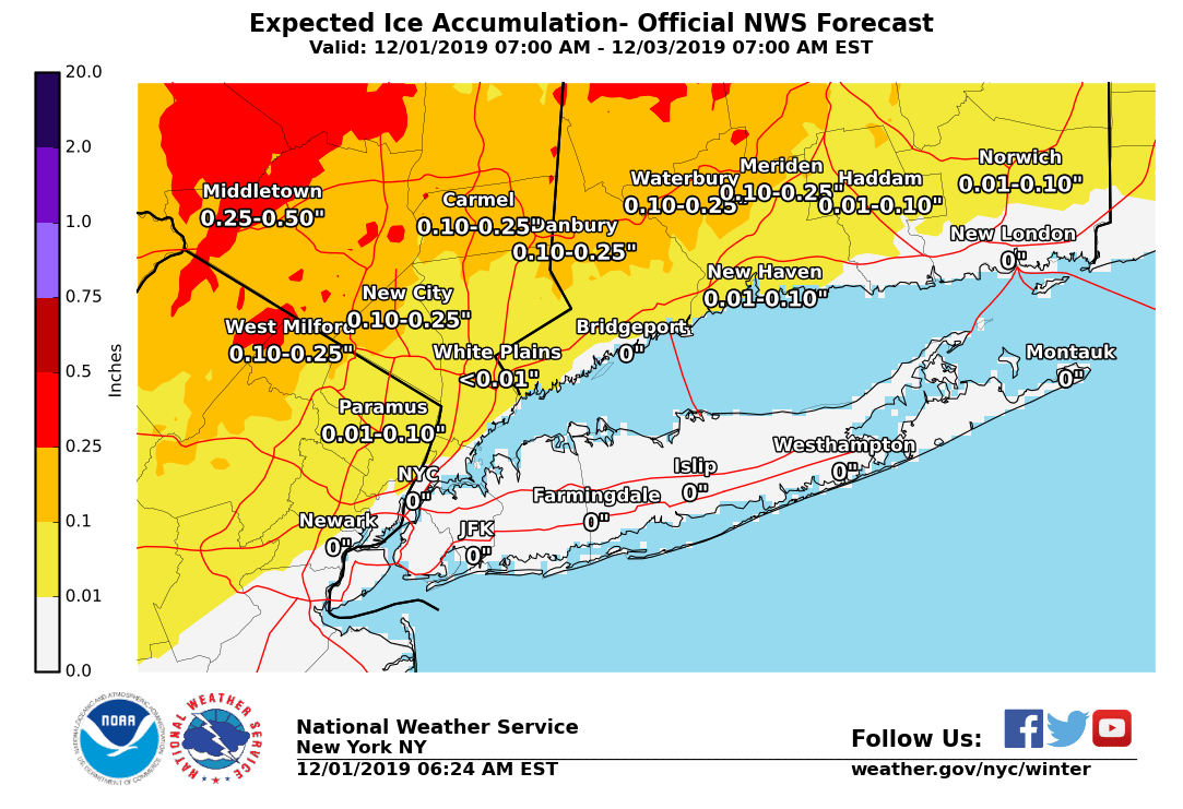 NWSNewYorkNY's tweet photo. Here are our latest snow, ice and rain forecasts: https://t.co/dhT6l0dira