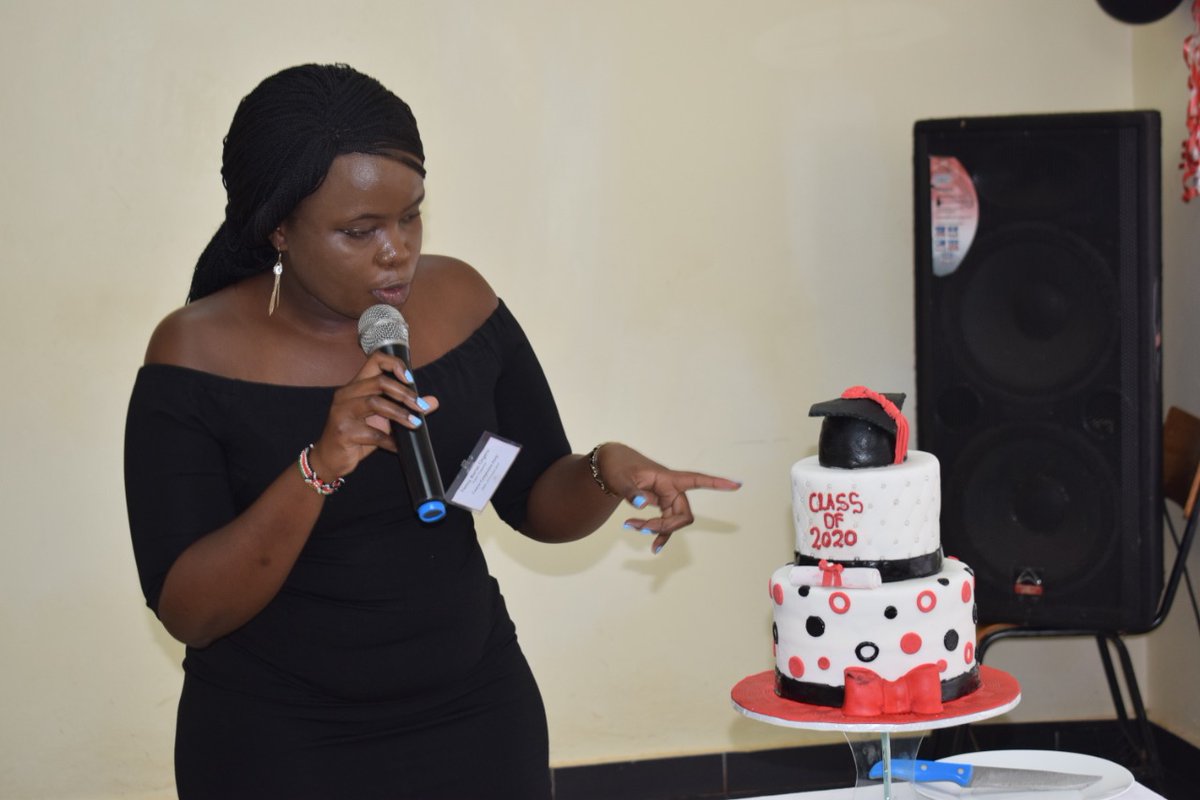bettyyegon244's tweet photo. "A party without a cake is a meeting😊." Nancy Moraa #CourseCompletionParty #ClassOf2020 #EventsManagment https://t.co/VAKifAkyE1
