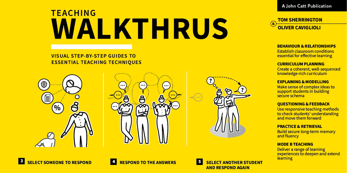 olivercavi's tweet photo. Out in April 2020, the WalkThru book will prove invaluable in developing your Instructional Coaching and banishing  the 'lethal mutation' of word-of-mouth communication of techniques, as described by @dylanwiliam https://t.co/HArTjb5FzN