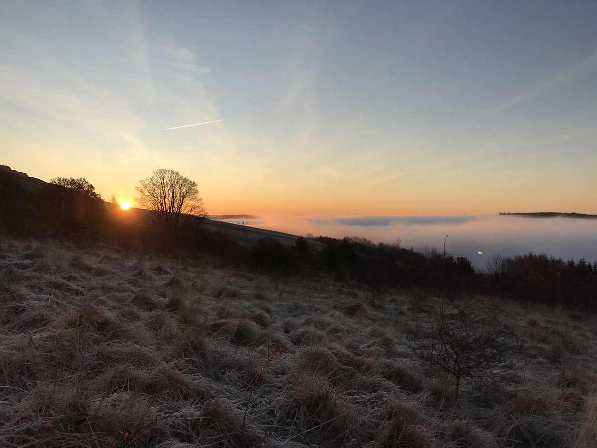 Dumgoyne sunrise run with some atmospheric fog 🌅🌅 #hillrunning #ukrunchat #sunrise #glasgow #running #fellrunning #trailrunning #scotland