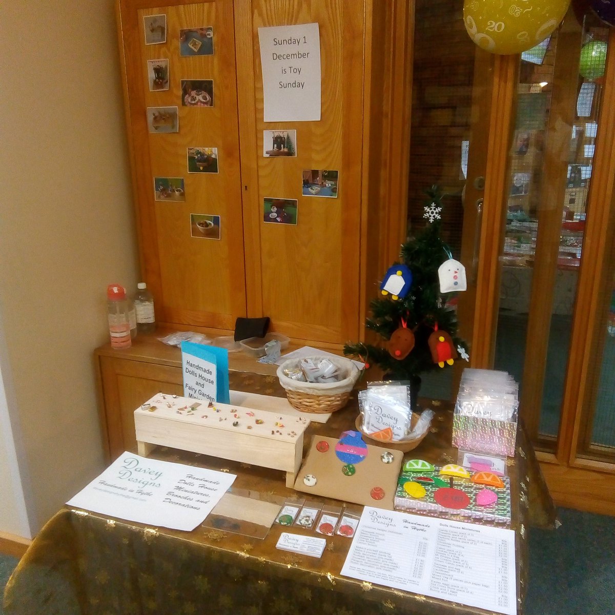 Really enjoyed having our #handmade #dollshouse #miniatures and #decorations stall at the St Andrew's Centre #Celebration yesterday morning - lots of lovely people and a great #Christmas atmosphere! #ChristmasMarket