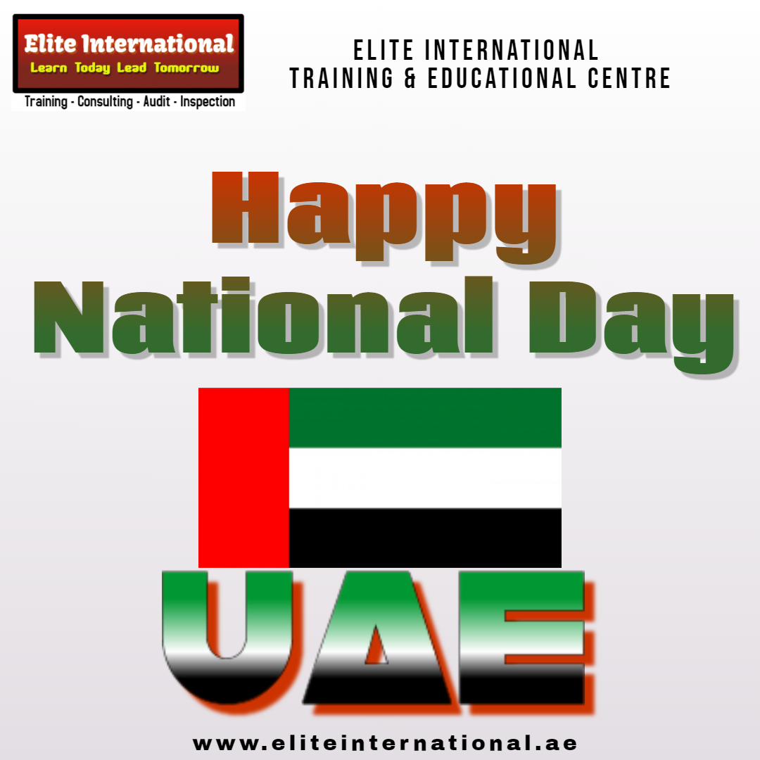 EliteInternat11's tweet photo. Elite International Training &amp; Educational Centre Wishes All 
A Very Happy 48th UAE National Day!
#uaenationalday48 #UAE #UAENationalDay https://t.co/uxCT7GqoBh