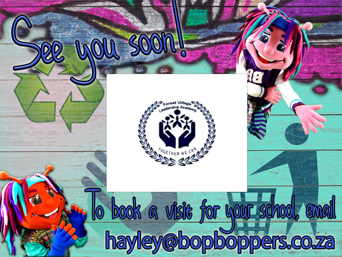bopboppers's tweet photo. We can't wait to bop over to Forest Village Leadership Academy tomorrow to spread some festive cheer! See you soon! 🌍💜 #bopboppers #kidsshow #capetown #kidsentertainment #liveshow #christmas #edutainment #schoolsvisit #schoolshow https://t.co/113qa5oqTH
