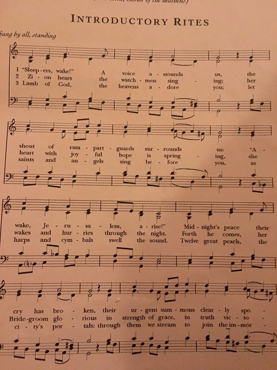 MaPeel's tweet image. It’s a thrill to be an alto on first Sunday of #Advent and sing the Bach harmonization to Wachet auf, ruft uns die Stimme, and then have super talented organist play as postlude #choirnerd